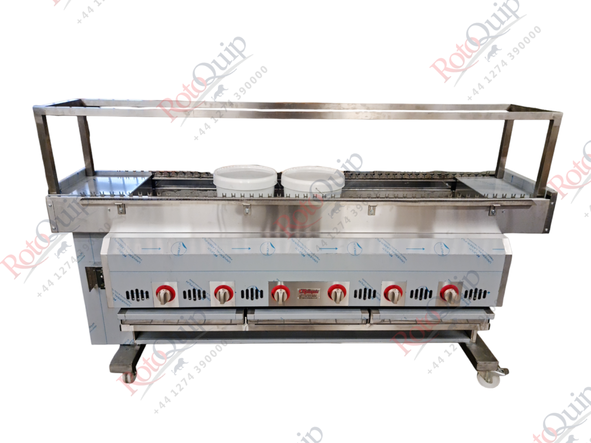 RCKM-5 210cm Automatic Gas Conveyor And Rotating Chargrill