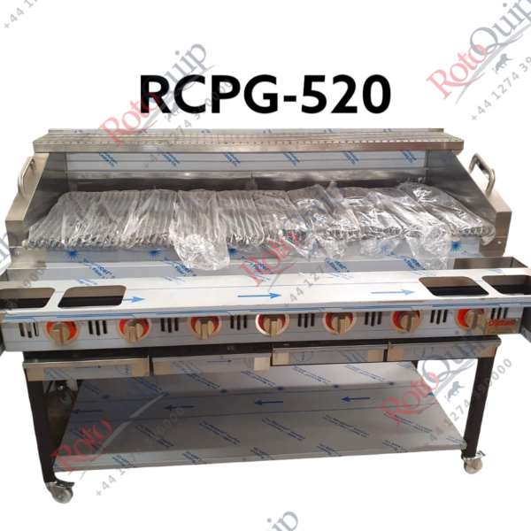 RCPG-520 – Deluxe Heavy Duty Gas Radiant Chargrill 152 x 95cm