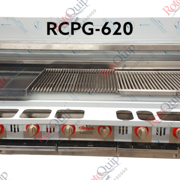 RCPG-620 – Deluxe Heavy Duty Gas Radiant Chargrill 183 x 95cm