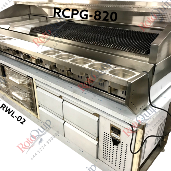 RCPG-820 – Deluxe Heavy Duty Gas Radiant Chargrill 244 x 95cm