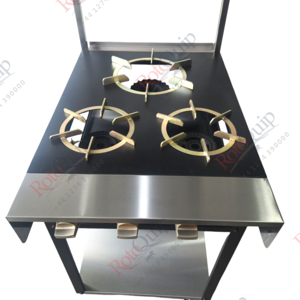 RCR-2×1 – 3 Burner Rotoquip Commercial Indian Range Cooker