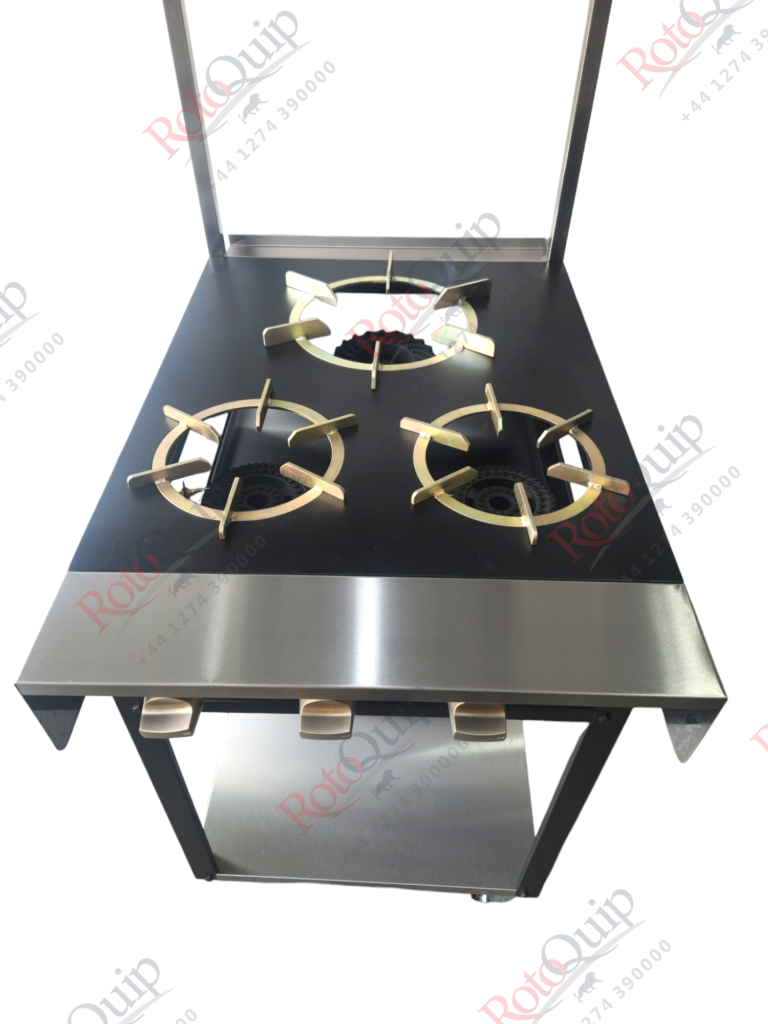 RCR-2×1 – 3 Burner Rotoquip Commercial Indian Range Cooker