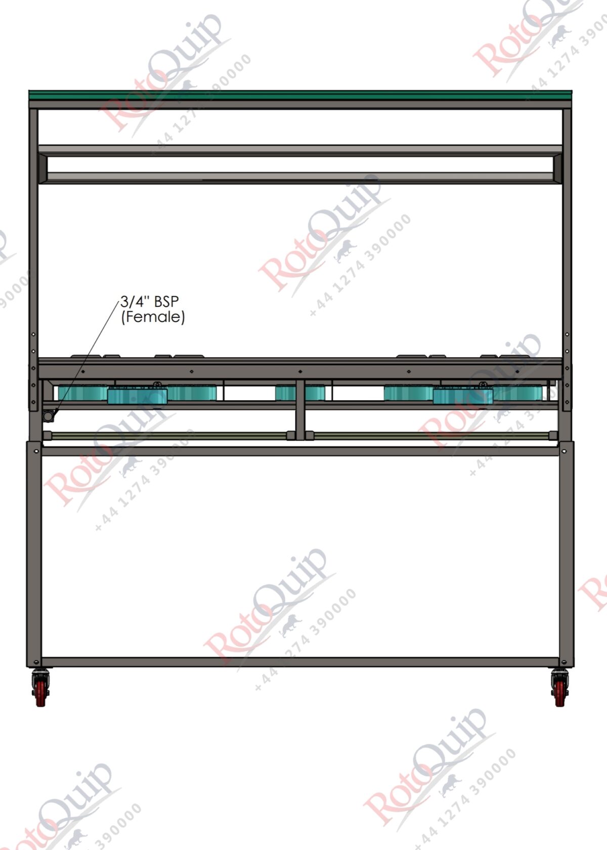 RCR-5×2 – 7 Burner Rotoquip Commercial Indian Range Cooker