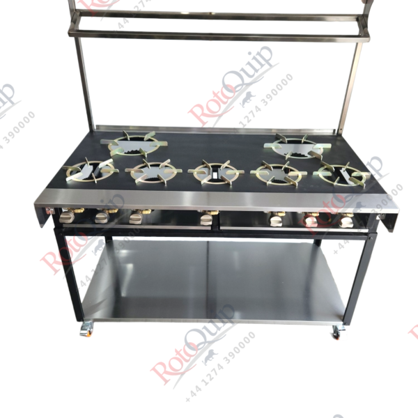 RCR-5×2 – 7 Burner Rotoquip Commercial Indian Range Cooker