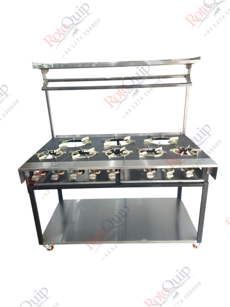 RCR-5×3 – 8 Burner Rotoquip Commercial Indian Range Cooker