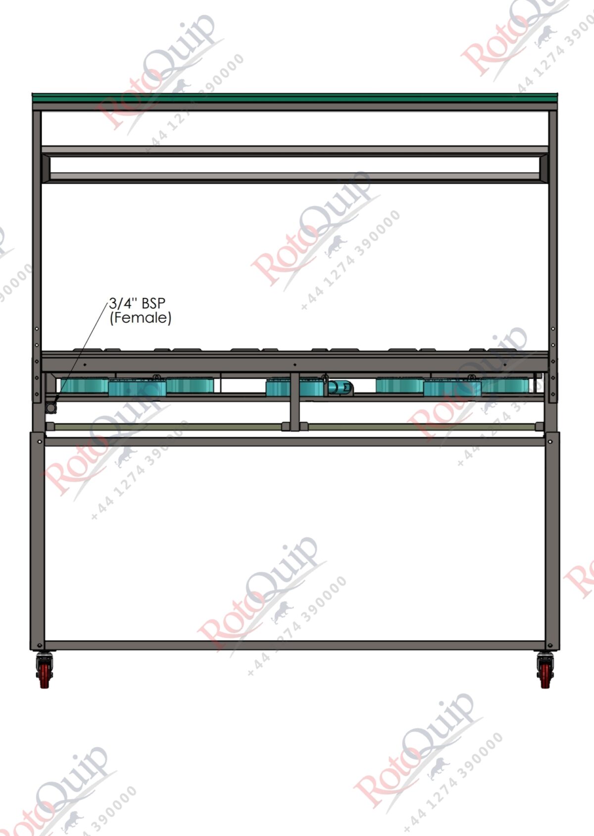 RCR-5×3 – 8 Burner Rotoquip Commercial Indian Range Cooker