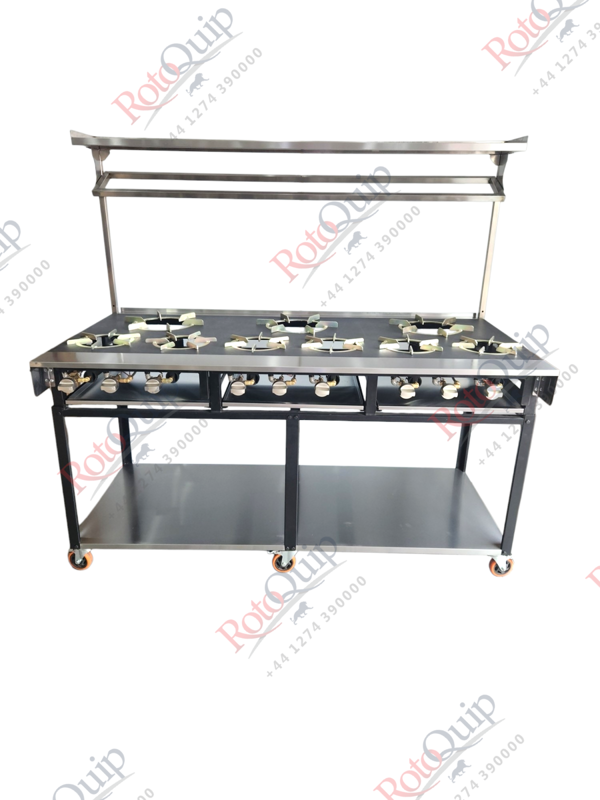 RCR-6×3 – 9 Burner Rotoquip Commercial Indian Range Cooker