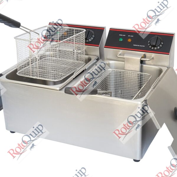 RDF-11L-2 – 2 x 11 Litre Electric Counter Top Double Fryer