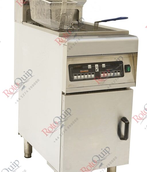 RDF-28LD –  Digital Panel Electric Floor Standing Twin Basket Fryer – 28 Litre