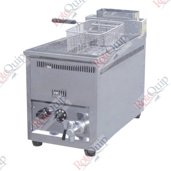 REF-71T – 8 Litre Single Basket Counter Top Gas Fryer