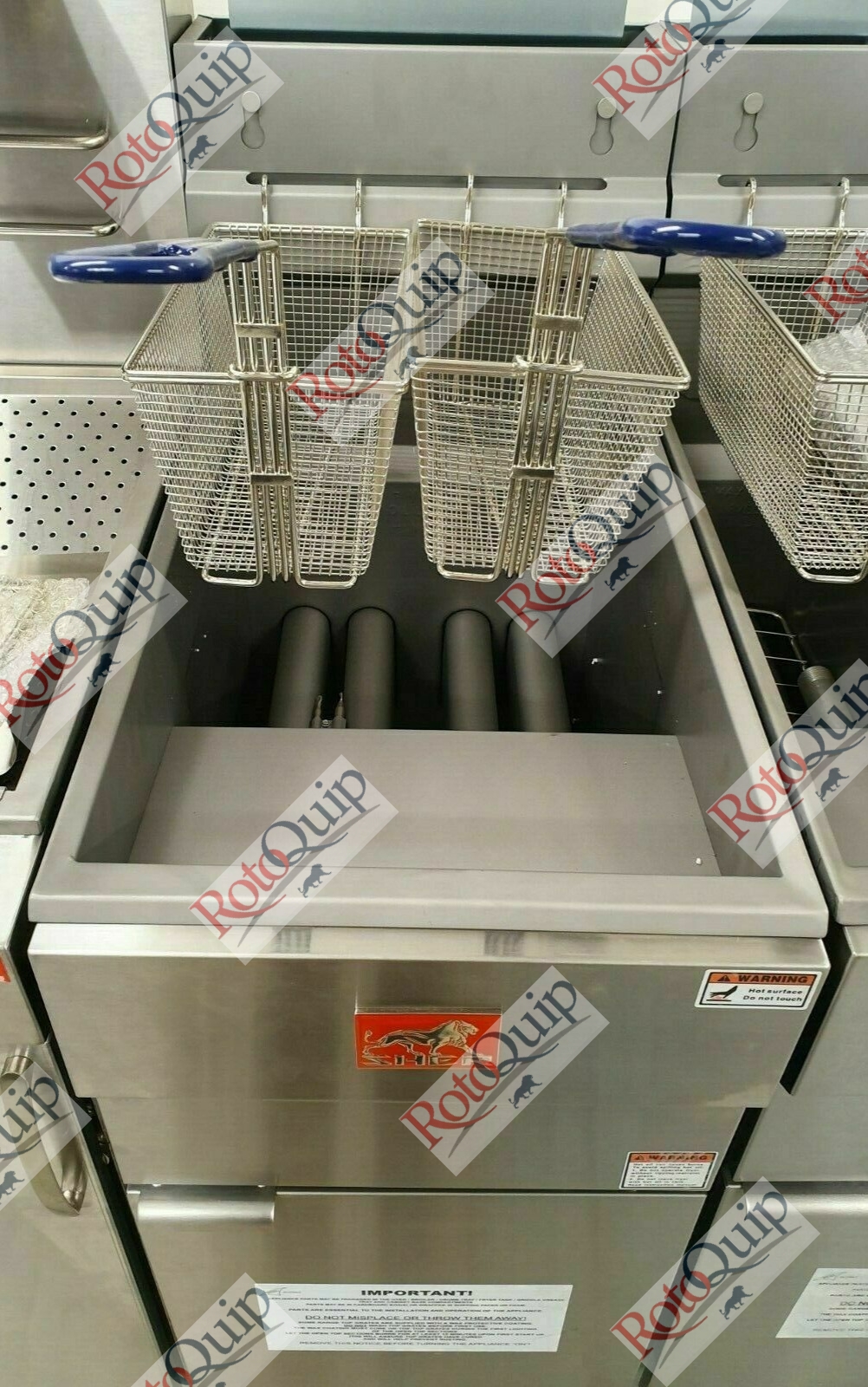 RGF-120 – 26 Litre Twin Basket 4 Burner Gas Fryer