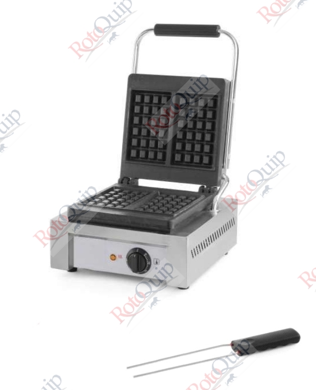RWB-S  Electric Commercial Single Square Plate Waffle Maker