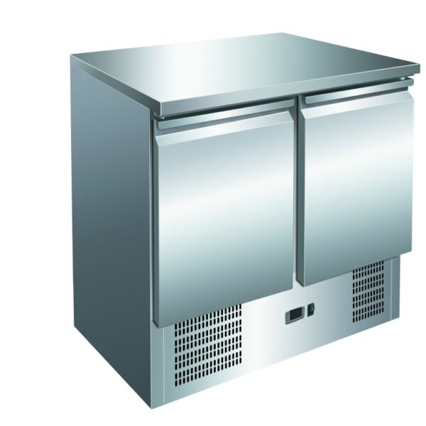 2 Door Stainless Steel Counter Prep Fridge – EMP-S901