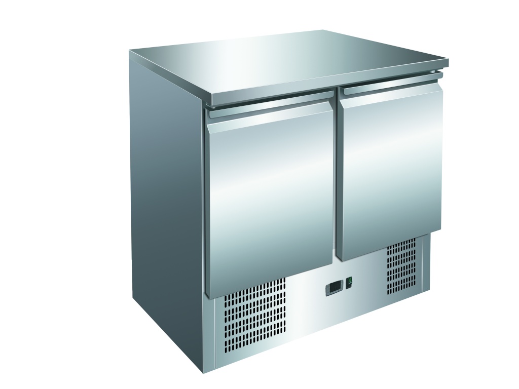 2 Door Stainless Steel Counter Prep Fridge – EMP-S901