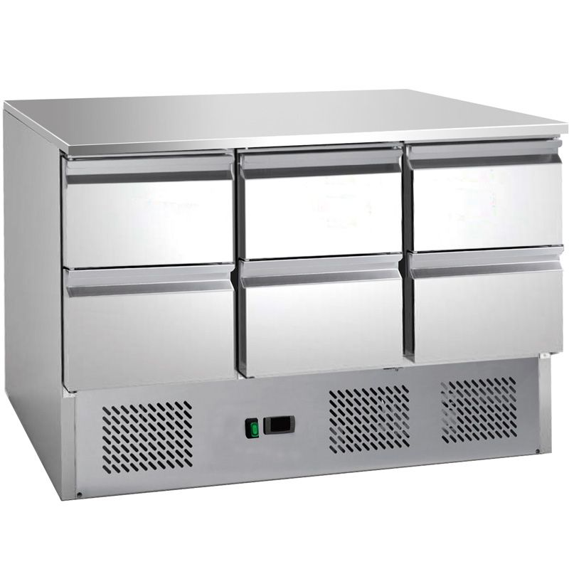 Refrigerated Prep Counter With 6 x Drawers – S903-6D