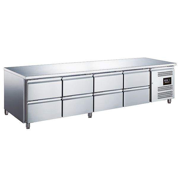 8 Drawer Low Height 650mm Snack Counter 420L – SNC4-DRW