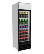 Single Door Display Cooler Fridge with Merchandising Canopy – SS-P360WA