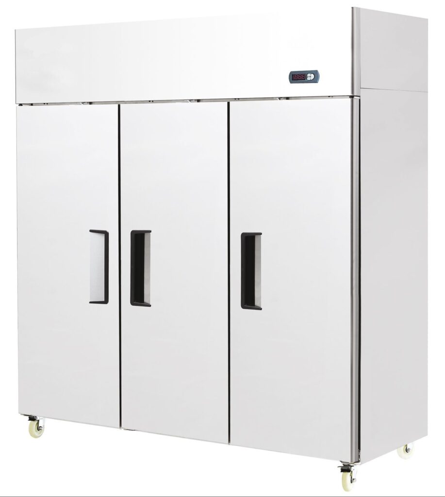 Stainless Steel Triple Door Upright Fridge – YBF9237