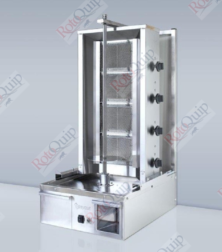 Easy-Cut 4-Burner Gas Kebab Machine