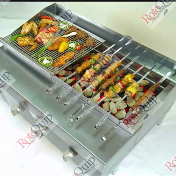 RCG-515 – Counter Top Gas Heavy Duty Lava Rock Char Grill 152 x 71 cm