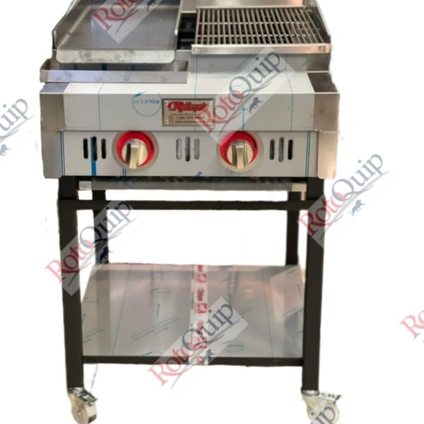 RCG-520 – Counter Top Gas Heavy Duty Lava Rock Char Grill 152 x 81 cm